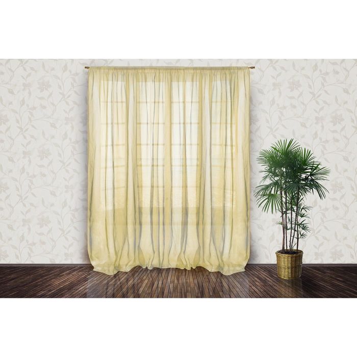 Тюль, размер 400х250 см, цвет золото