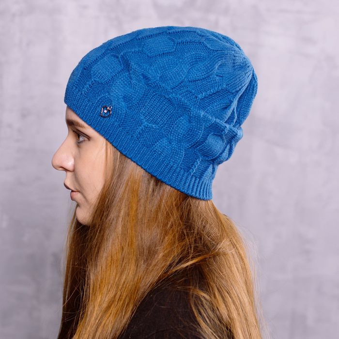 Шапка женская "ГРЕТА", размер 58, цвет ярко-синий 1803713