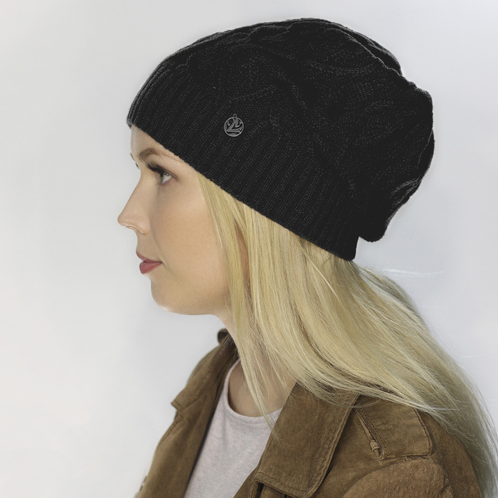 Шапка женская "БЕЛИНДА", размер 56-58, цвет черный 1804601