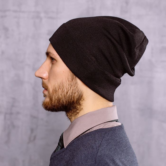 Шапка мужская "ГЕНРИ", размер 56-58, цвет черный 1804001