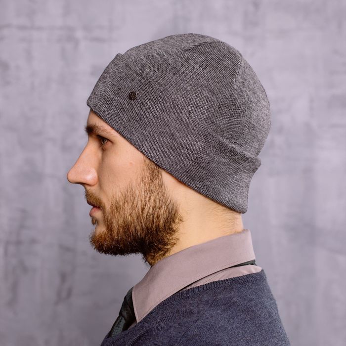 Шапка мужская "ГЕНРИ", размер 56-58, цвет серый 1804004