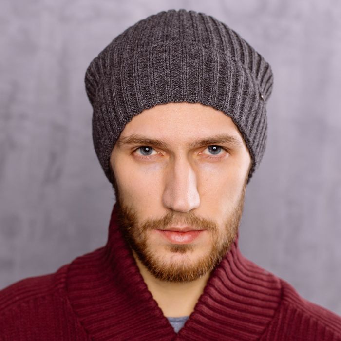 Шапка мужская "ТЕН", размер 56-58, цвет серый 1804204