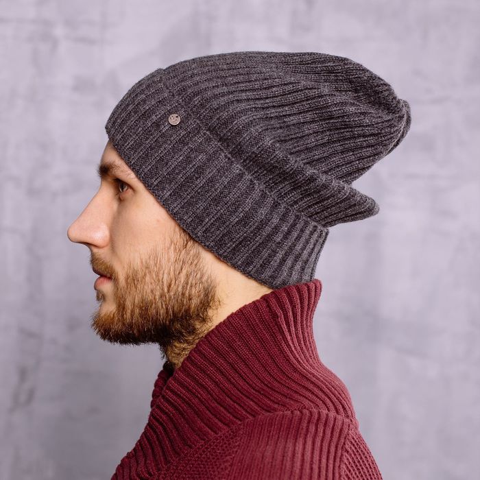 Шапка мужская "ТЕН", размер 56-58, цвет серый 1804204