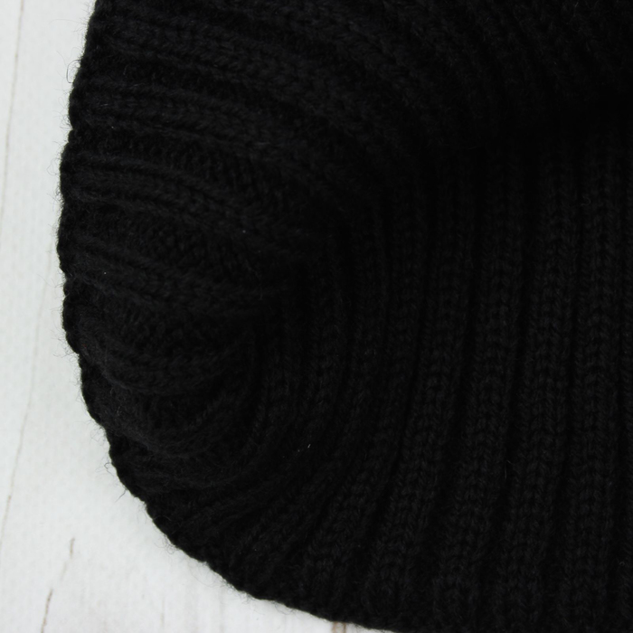 Шапка мужская "ДЖИМ", размер 58, цвет черный 1805101