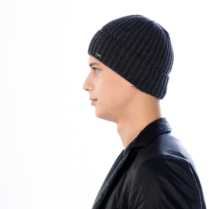 Шапка мужская "ДЖИМ", размер 58, цвет темно-серый 1805105