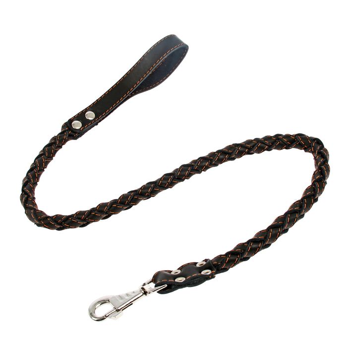 Поводок плетеный широкий круглый 1,15 м