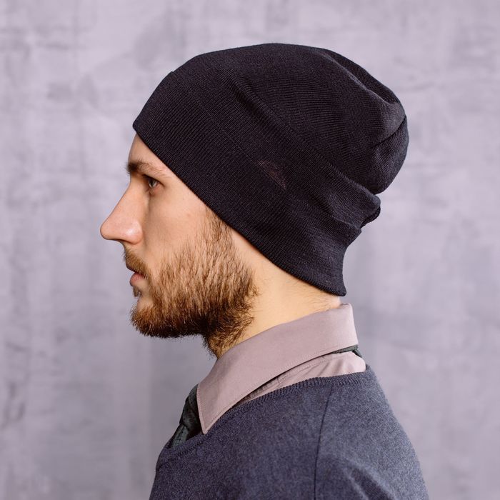 Шапка мужская "ГЕНРИ", размер 56-58, цвет темно-синий 1804012