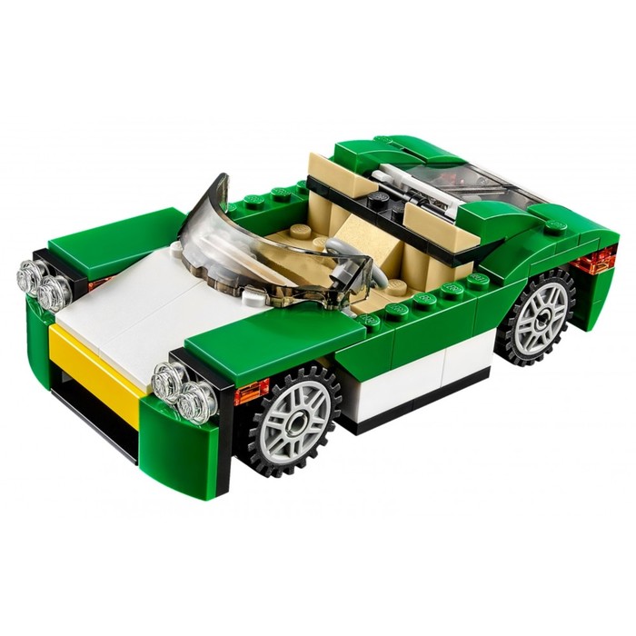Конструктор «Зелёный кабриолет», 122 детали