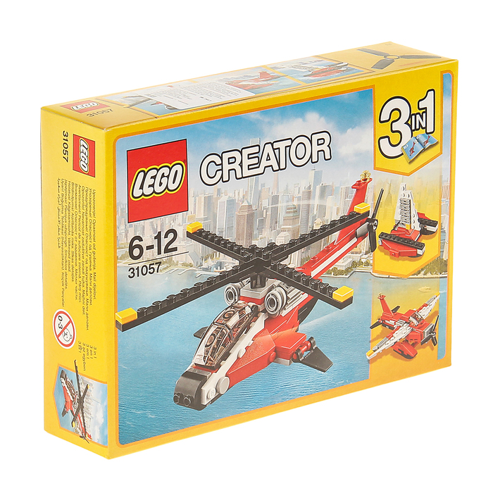 Конструктор "Красный вертолёт", 102 детали