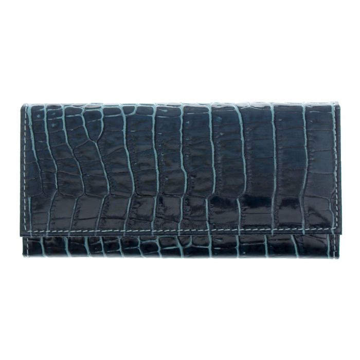 Кошелёк женский на кнопке, 2 отдела для купюр, для монет, для кредитных карт, цвет бирюзовый