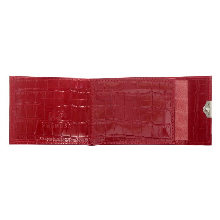 Портмоне, 1 отдел для купюр, для кредитных карт, цвет красный