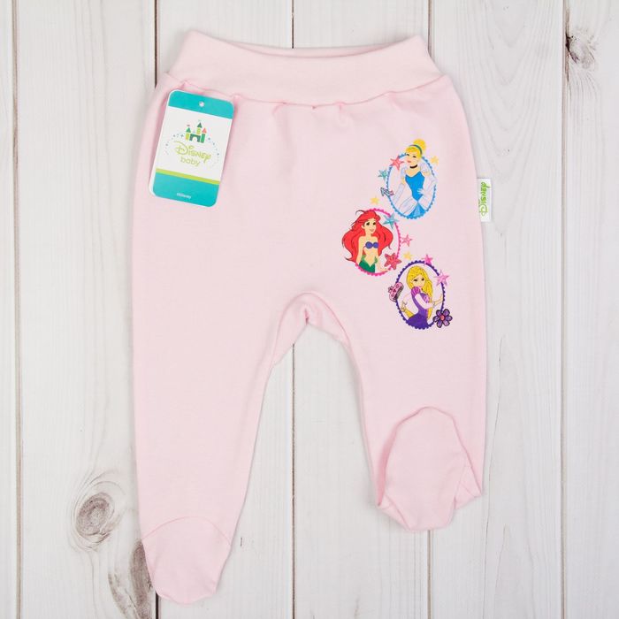Ползунки детские "Принцесса", рост 74-80 см, 9-12 мес (26 р-р), 100% хл., интерлок