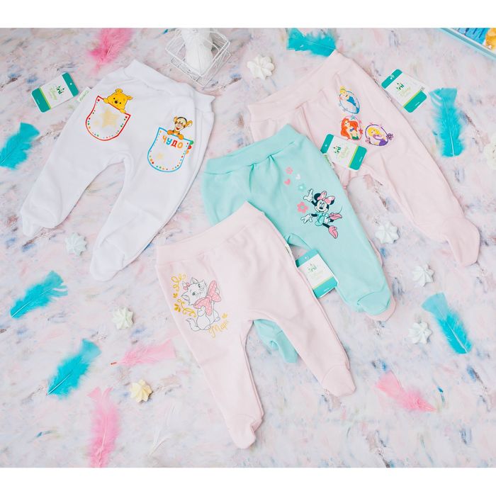 Ползунки детские "Милашка", Кошечка Мари, рост 68-74 см, 6-9 мес (24 р-р), 100% хл., интерлок