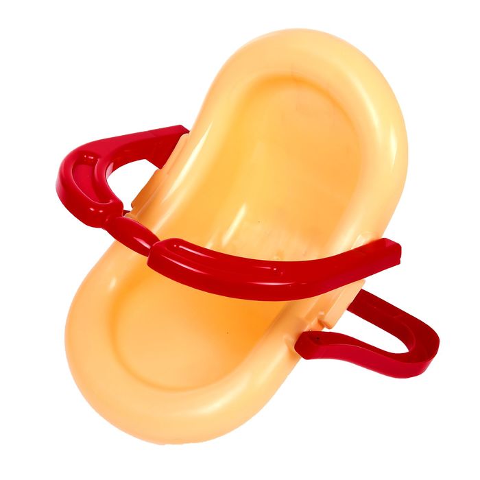 Коляска для кукол 2 в 1, жёлто-красный