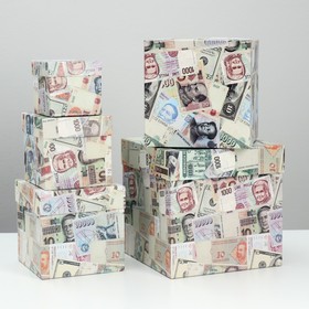 

Набор коробок 5 в 1 "Деньги", 22,5 х 22,5 х 22,5 - 9,5 х 9,5 х 9,5 см