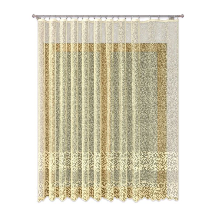 Тюль 1110116, ш 400 x в 270 см, кремовый