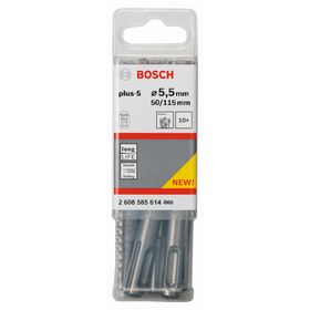 

Бур по бетону BOSCH 2608585614, SDS plus-5, 10шт. 5.5x50x115 мм