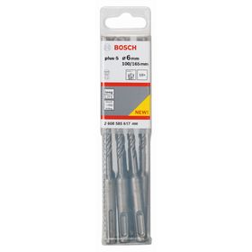 

Бур по бетону BOSCH 2608585617, SDS plus-5, 10шт. 6x100x165 мм