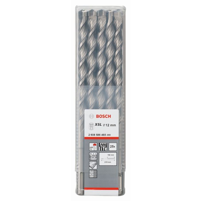 Бур по бетону BOSCH 2608586465, SDS plus-7, 12x150x215 25шт. мм