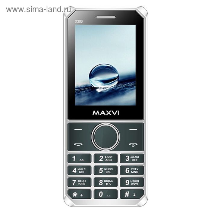 Сотовый телефон Maxvi X300, 2 sim, серый