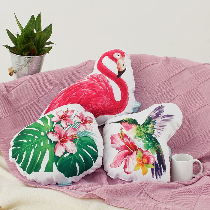 Подушка декоративная "Этель" Колибри 32х40 см, п/э, наполнитель 250гр/м2