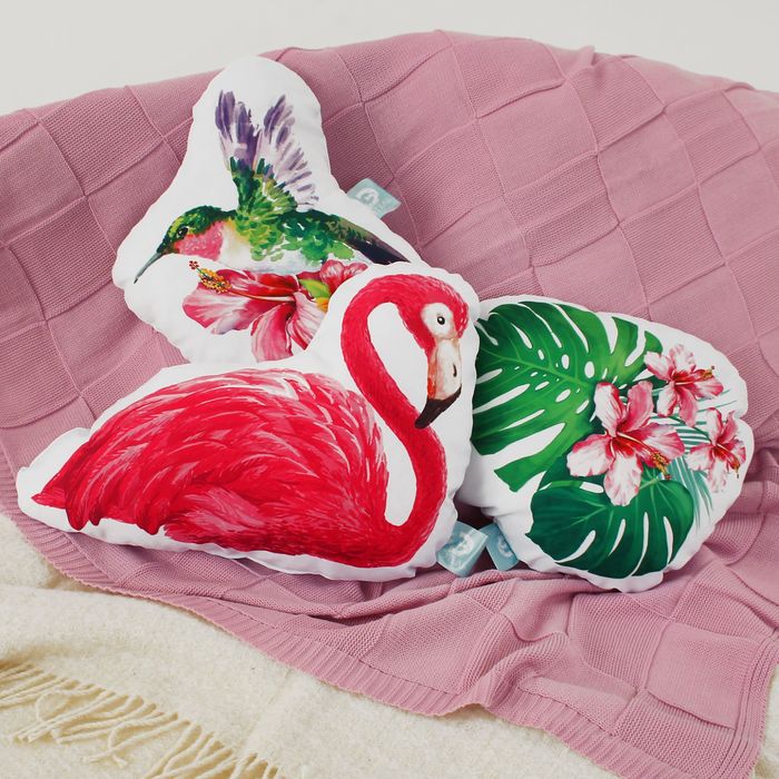 Подушка декоративная "Этель" Колибри 32х40 см, п/э, наполнитель 250гр/м2