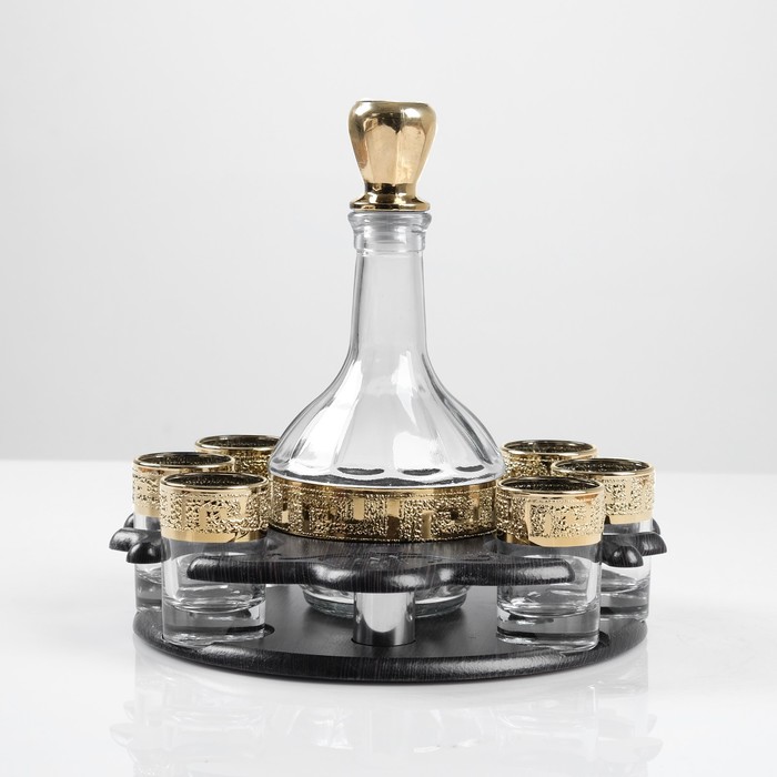 Мини-бар 7 предметов Столичный, кристалл  500/50 мл