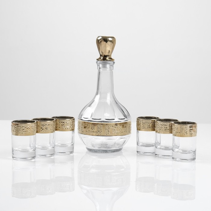 Мини-бар 7 предметов Столичный, кристалл 500/50 мл