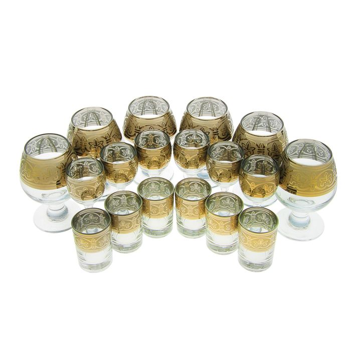 Мини-бар 18 предметов коньяк, флоренция, светлый 380/55/50 мл