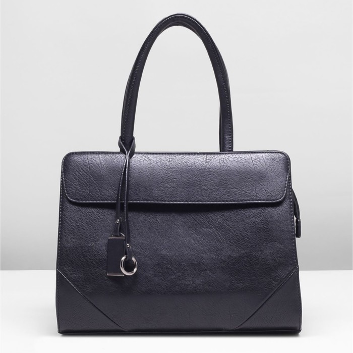 Сумка женская, 1 отдел с перегородкой, 2 наружных кармана, цвет чёрный