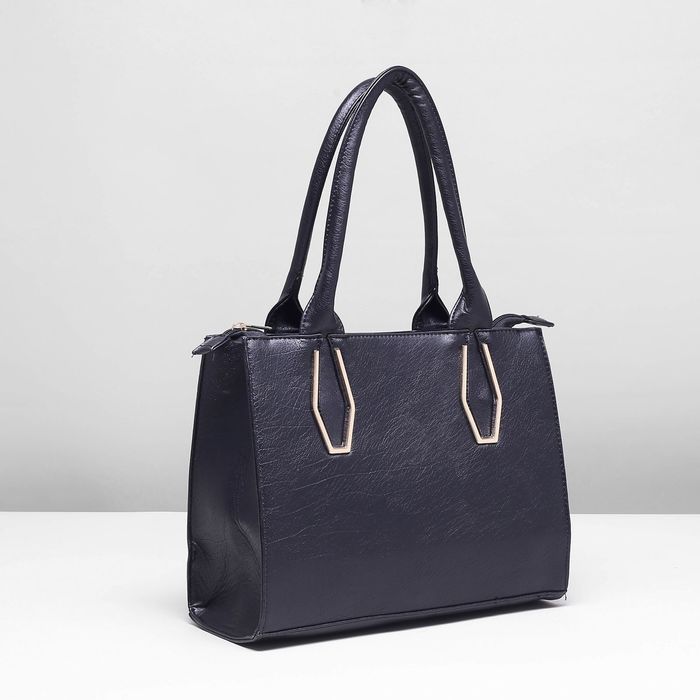 Сумка женская, 1 отдел с перегородкой, наружный карман, цвет чёрный