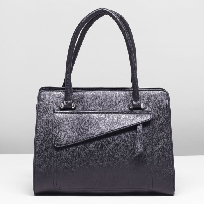 Сумка женская, 1 отдел с перегородкой, 2 наружных кармана, цвет чёрный