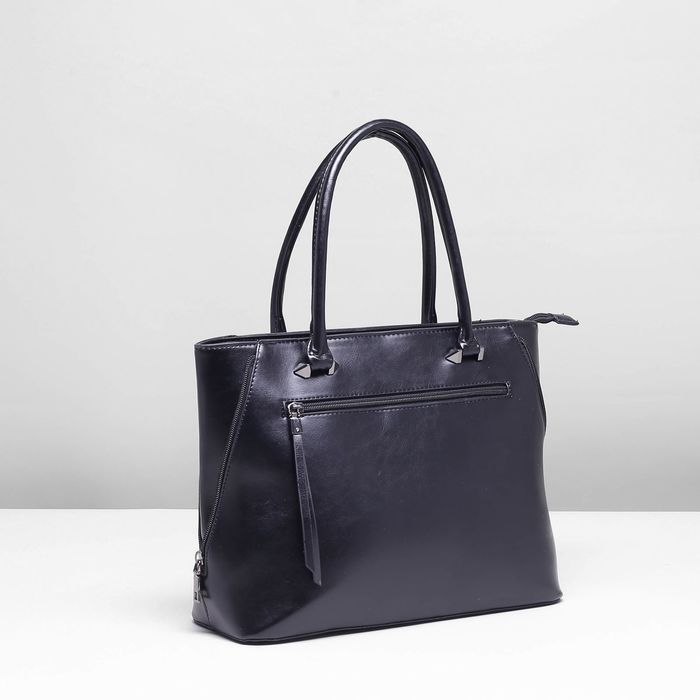 Сумка женская, 1 отдел с перегородкой, 2 наружных кармана, цвет чёрный