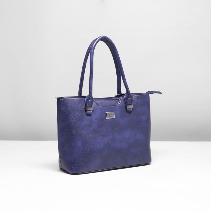 Сумка женская, 1 отдел с перегородкой, наружный карман, цвет синий