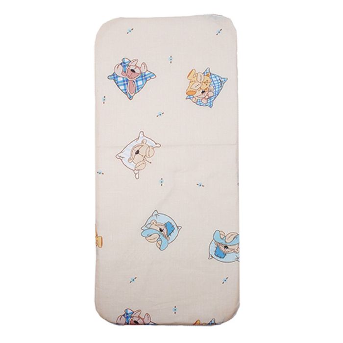Матрас детский в коляску «Карапуз. Мини» 40х80х4 см, холлофайбер, чехол бязь