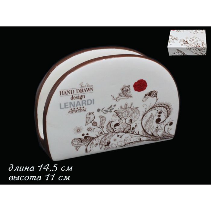 Салфетница "Птичий дворик", в подарочной упаковке