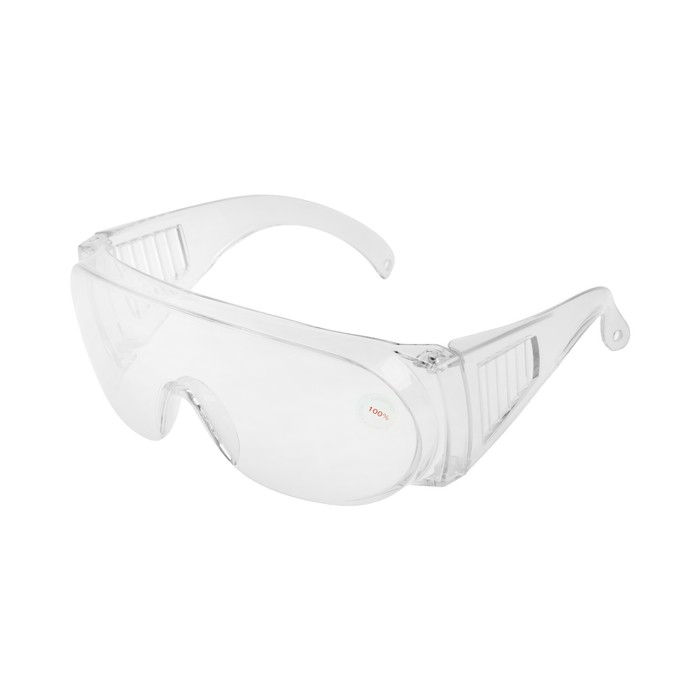 Очки защитные ЛОМ, прозрачные, открытого типа, ударопрочный материал цена и фото