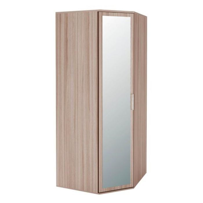 Шкаф угловой универсальный с зеркалом Розали 890х890х2250