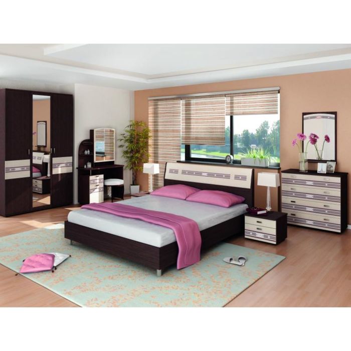 Шкаф трехдверный с зеркалом Ривьера 1350х580х2250