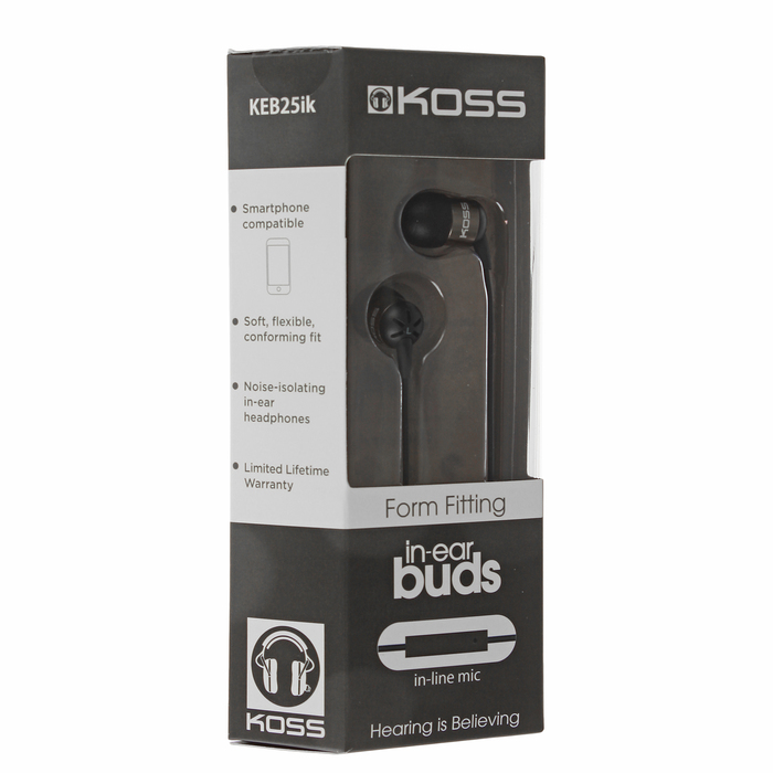 Наушники вставные KOSS KEB25iK, чёрные