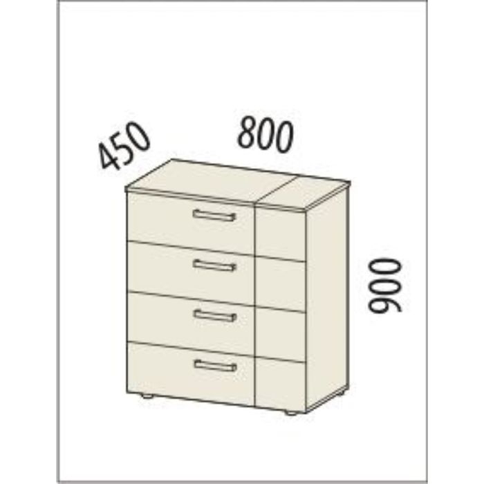 Комод Мокко 800х450х900