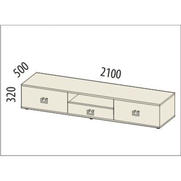 Тумба Соренто 2100х500х320