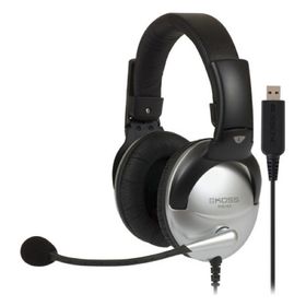 

Наушники с микрофоном KOSS SB-45, USB, черно-серебристые