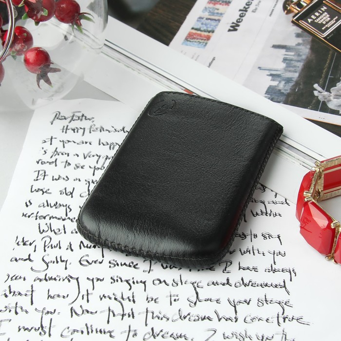 Чехол Time для телефона, с ремешком, размер 16, 59x101x12 мм , цвет чёрный