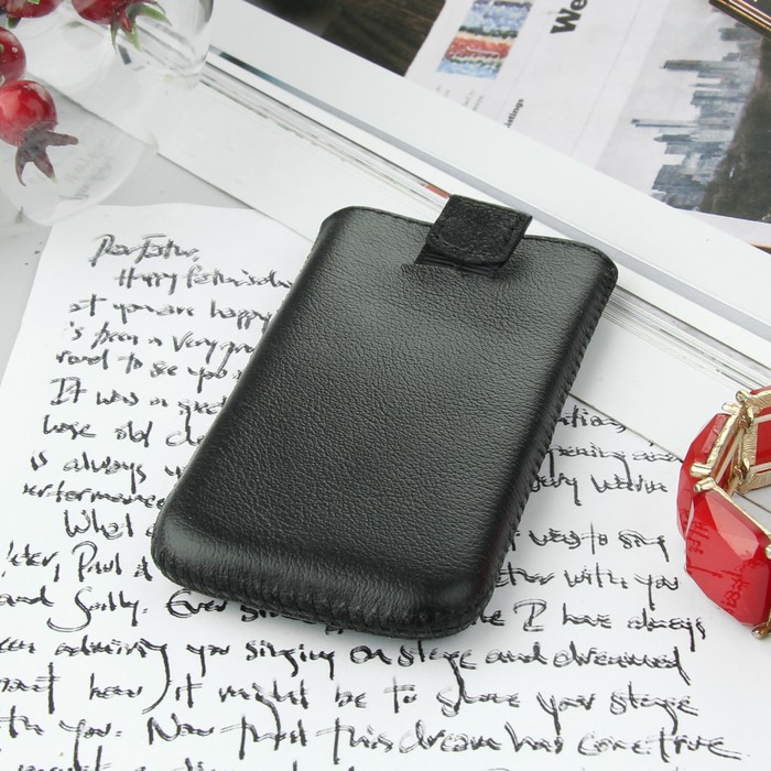 Чехол Time для телефона, с ремешком, размер 19, 52x108x13 мм, цвет чёрный