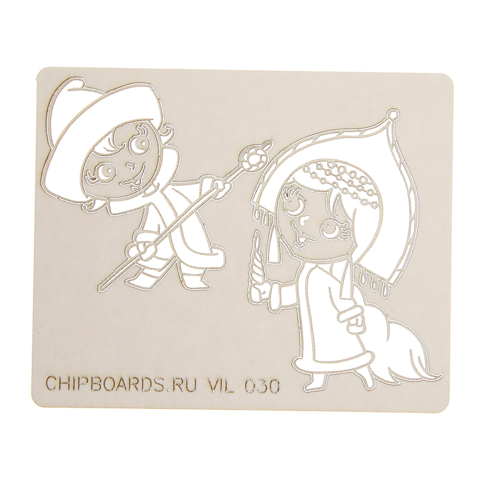 Чипборд картон "Королевишна" толщ.0,9-1,15 мм, 4,5х4 и 5,5х4 см