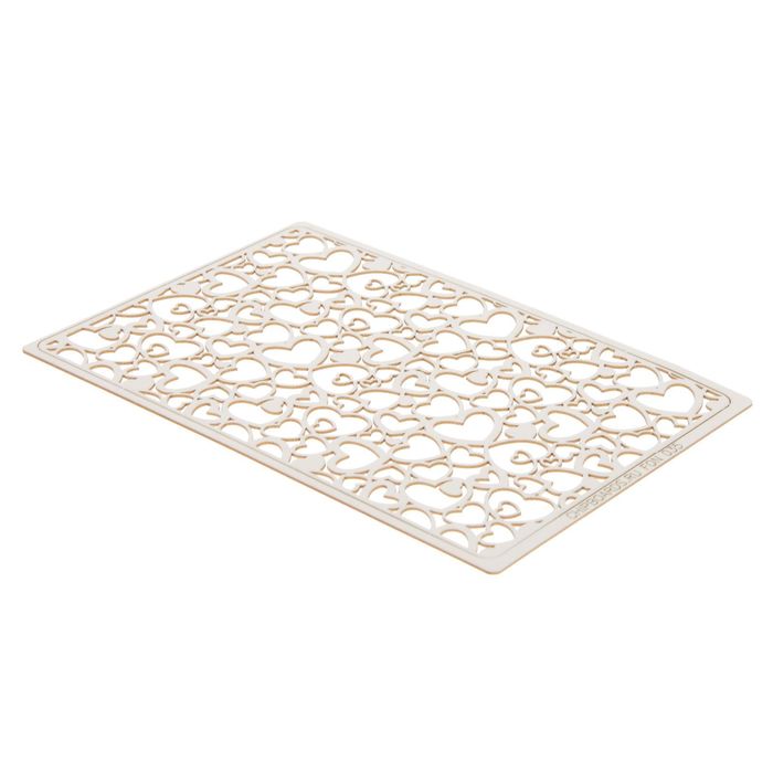 Фоновый чипборд картон "Сердечный" толщ.0,9-1,15 мм, 10х16 см