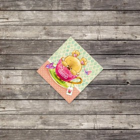Мини–открытка «Маленький сюрприз», мишка, 7 х 7 см Ош