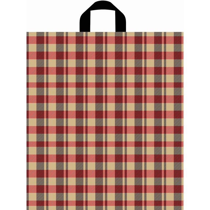 Пакет "Клетка Холмс", полиэтиленовый с петлевой ручкой, 42х38 см, 37 мкм