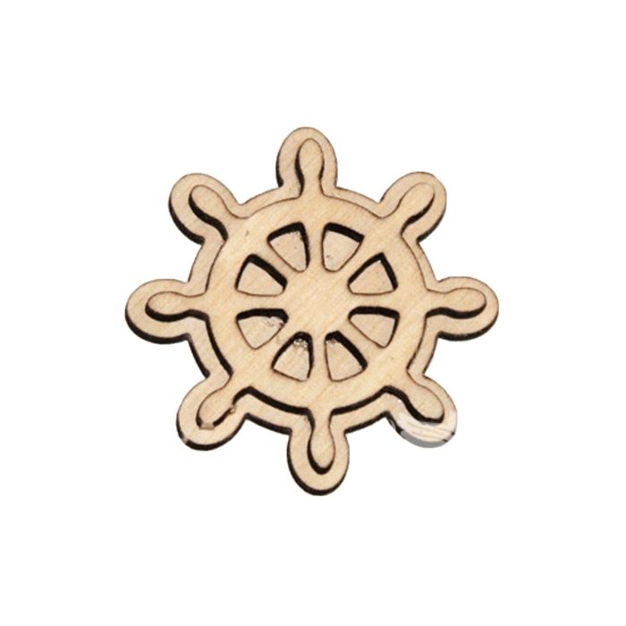 Заготовка для творчества "Значок — штурвал"